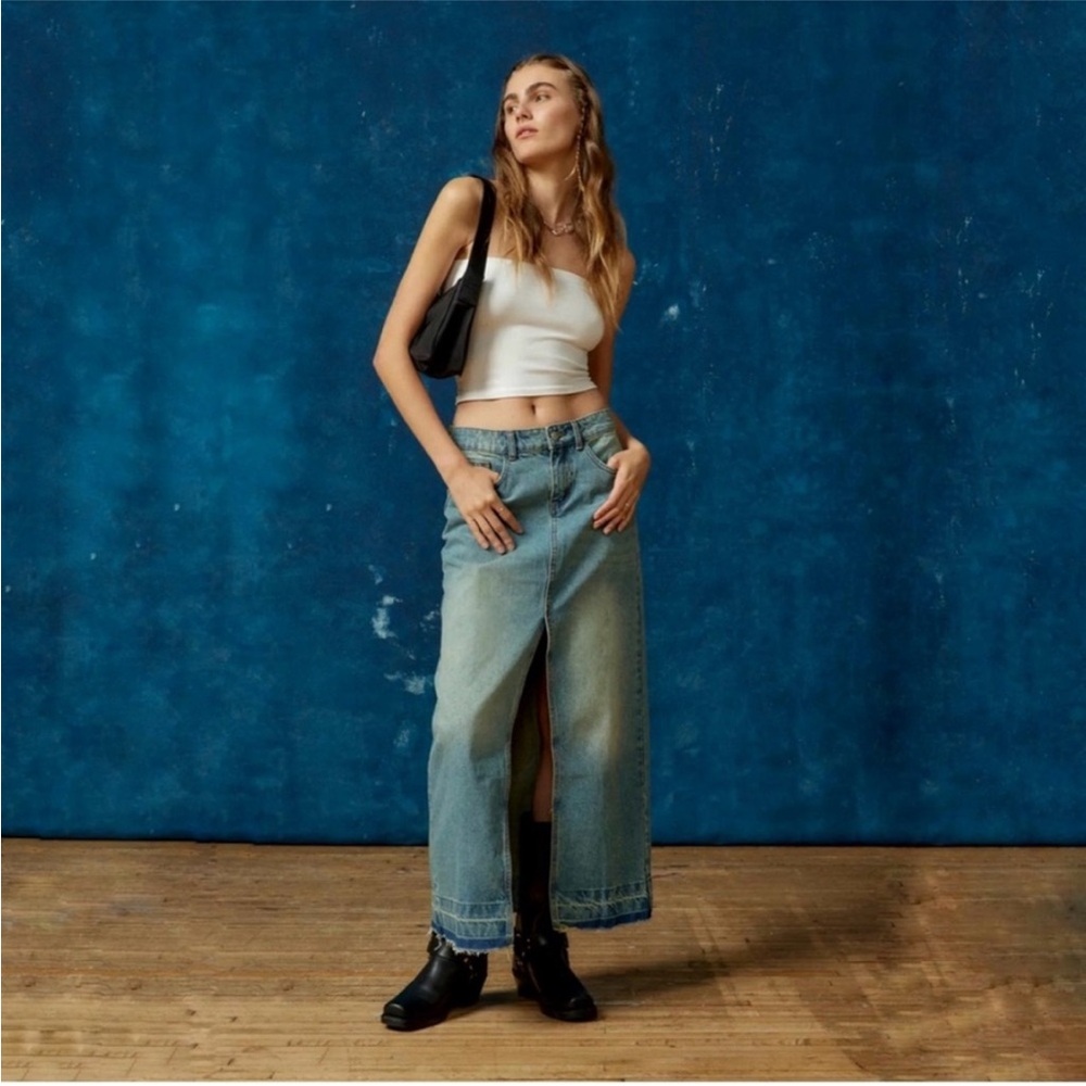 Urban Outfitters BDG Mandi Denim Maxi skirt